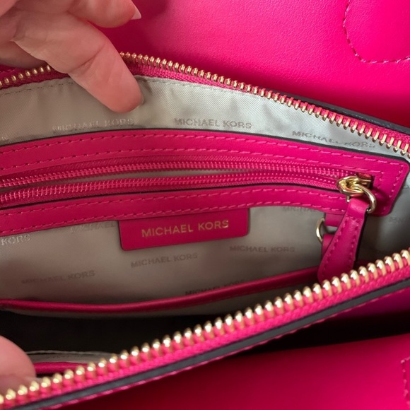 Michael Kors Mercer Satchel bag pink purse tote - Picture 6 of 8